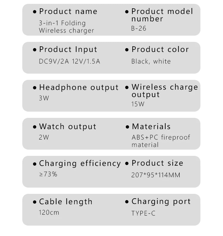 4 in 1 Wireless Charger